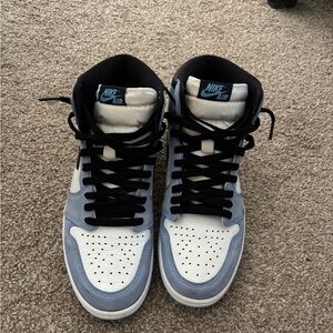 Nike Air Men's Sneakers - Black, White, and Blue